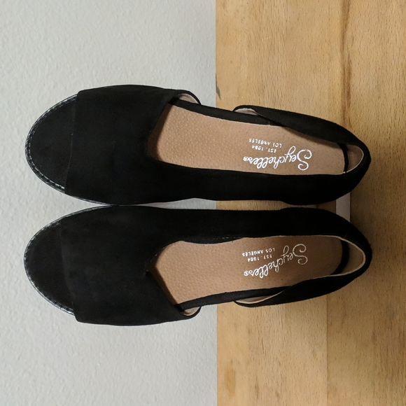 Seychelles Shoes - Seychelles | Passport Flat | Black Suede | 6.5